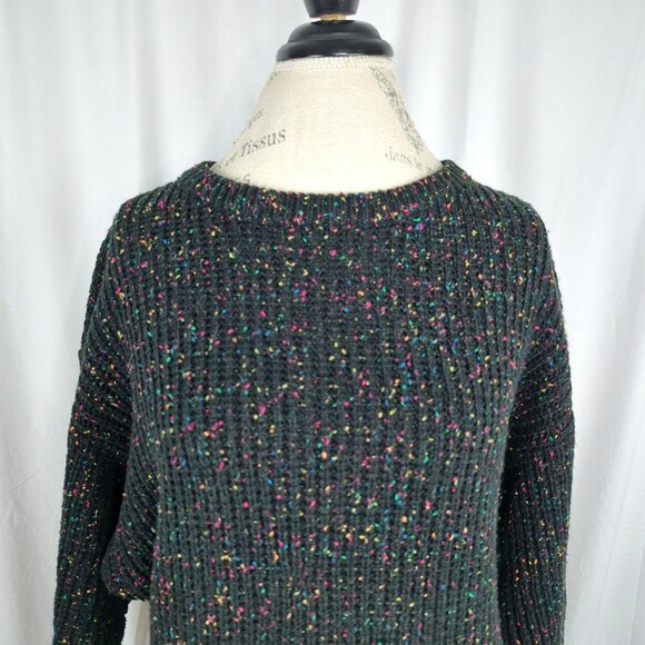 Vintage Express Sweater Medium Black Knit - Picture 2 of 8